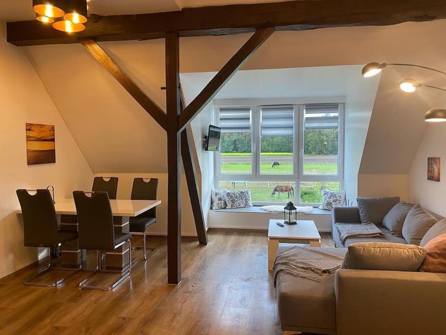Wunderschoene Ferienwohnung Auf Dem Bauernhof Greven Luaran gambar