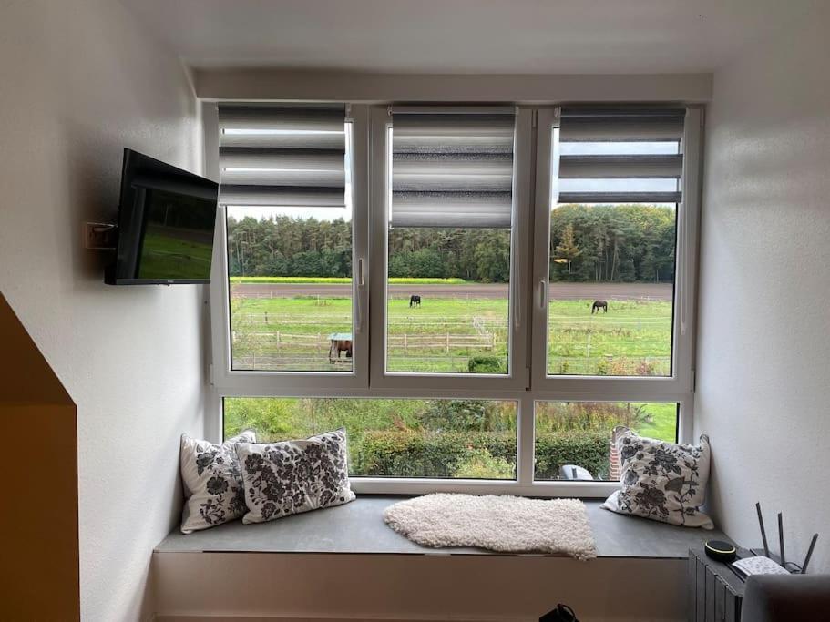 Wunderschoene Ferienwohnung Auf Dem Bauernhof Greven Luaran gambar