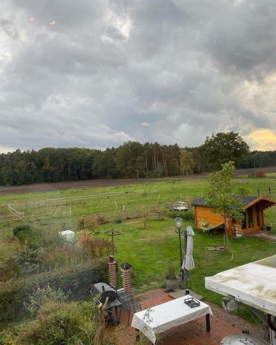 Wunderschoene Ferienwohnung Auf Dem Bauernhof Greven Luaran gambar