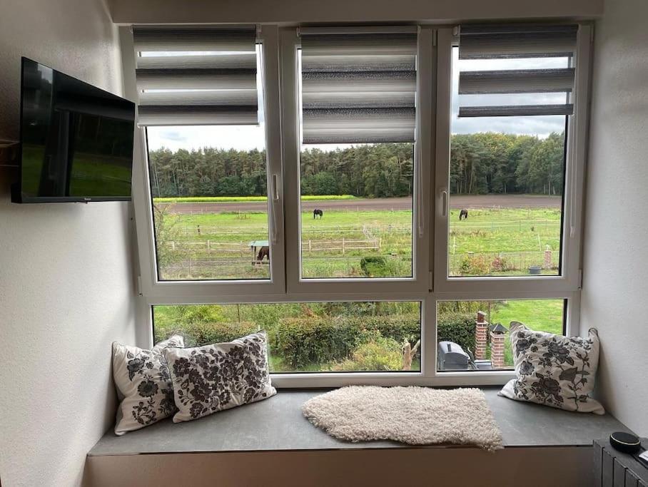 Wunderschoene Ferienwohnung Auf Dem Bauernhof Greven Luaran gambar